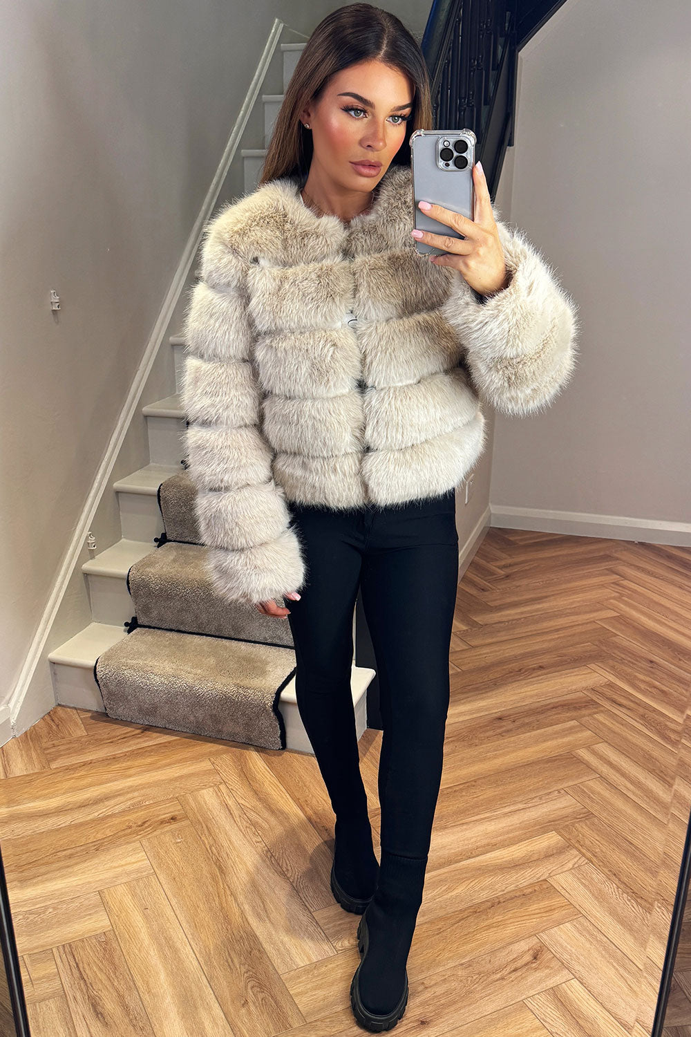 Danna |  Women’s faux fur bubble coat