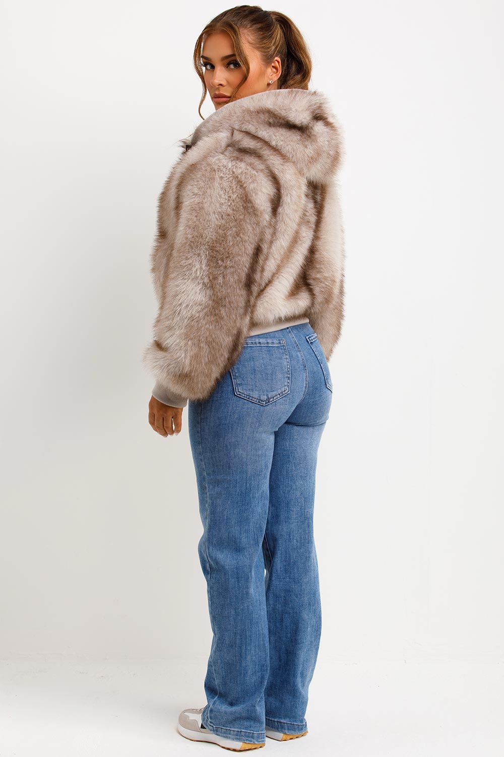 Evie |  Women’s hooded faux fur jacket