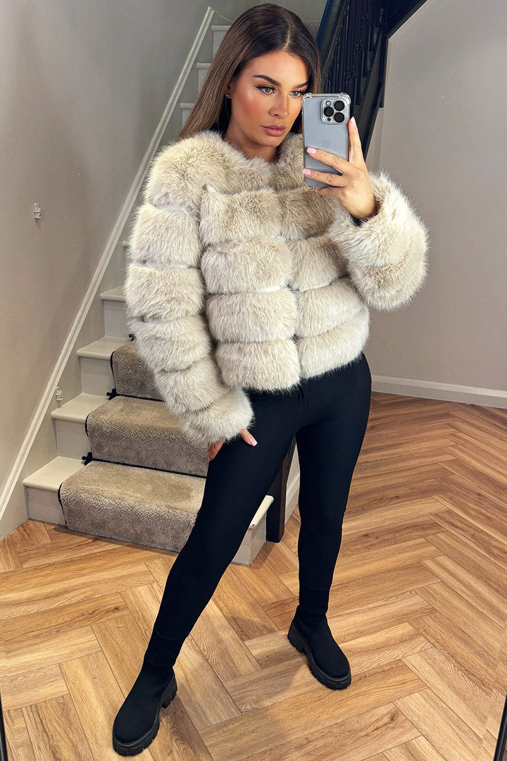 Danna |  Women’s faux fur bubble coat