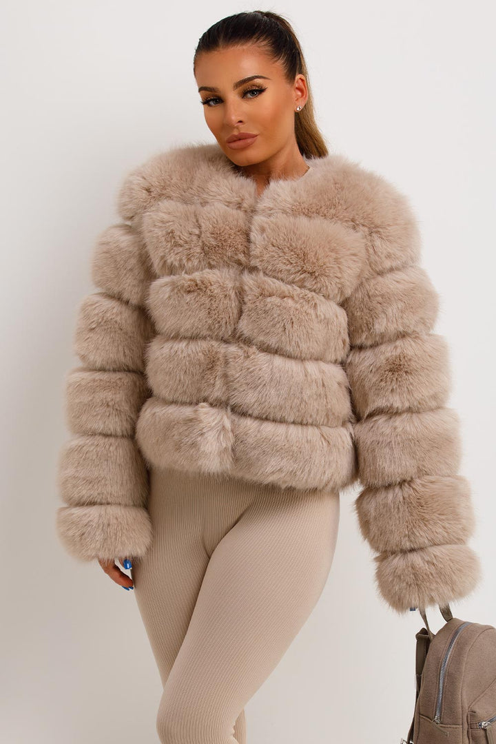 Danna |  Women’s faux fur bubble coat