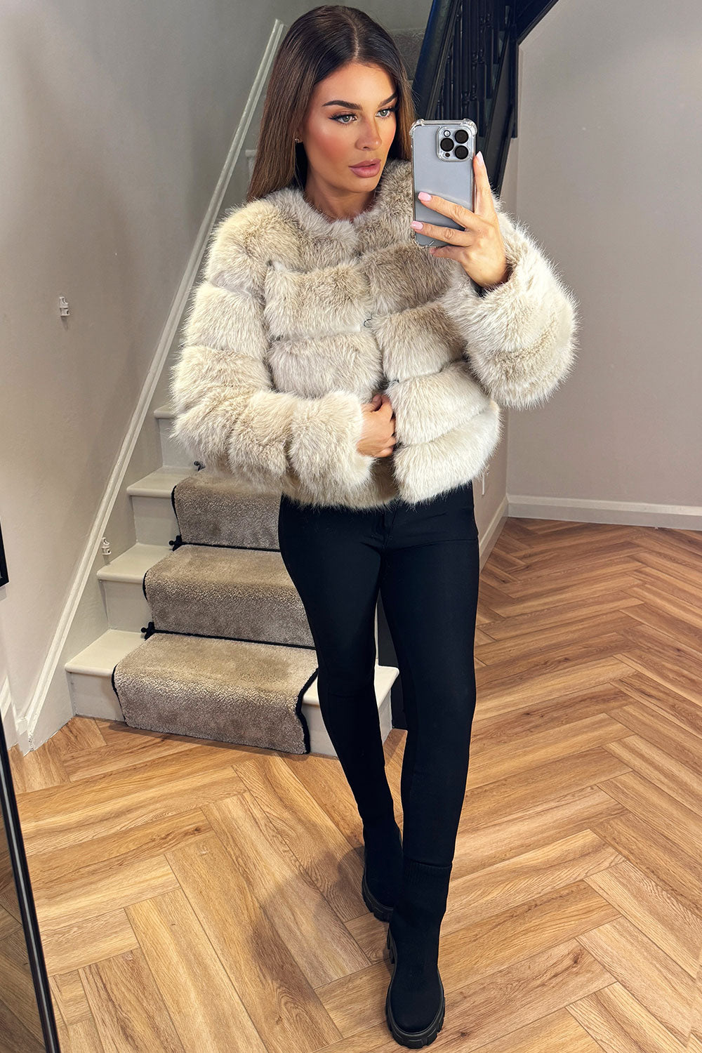 Danna |  Women’s faux fur bubble coat