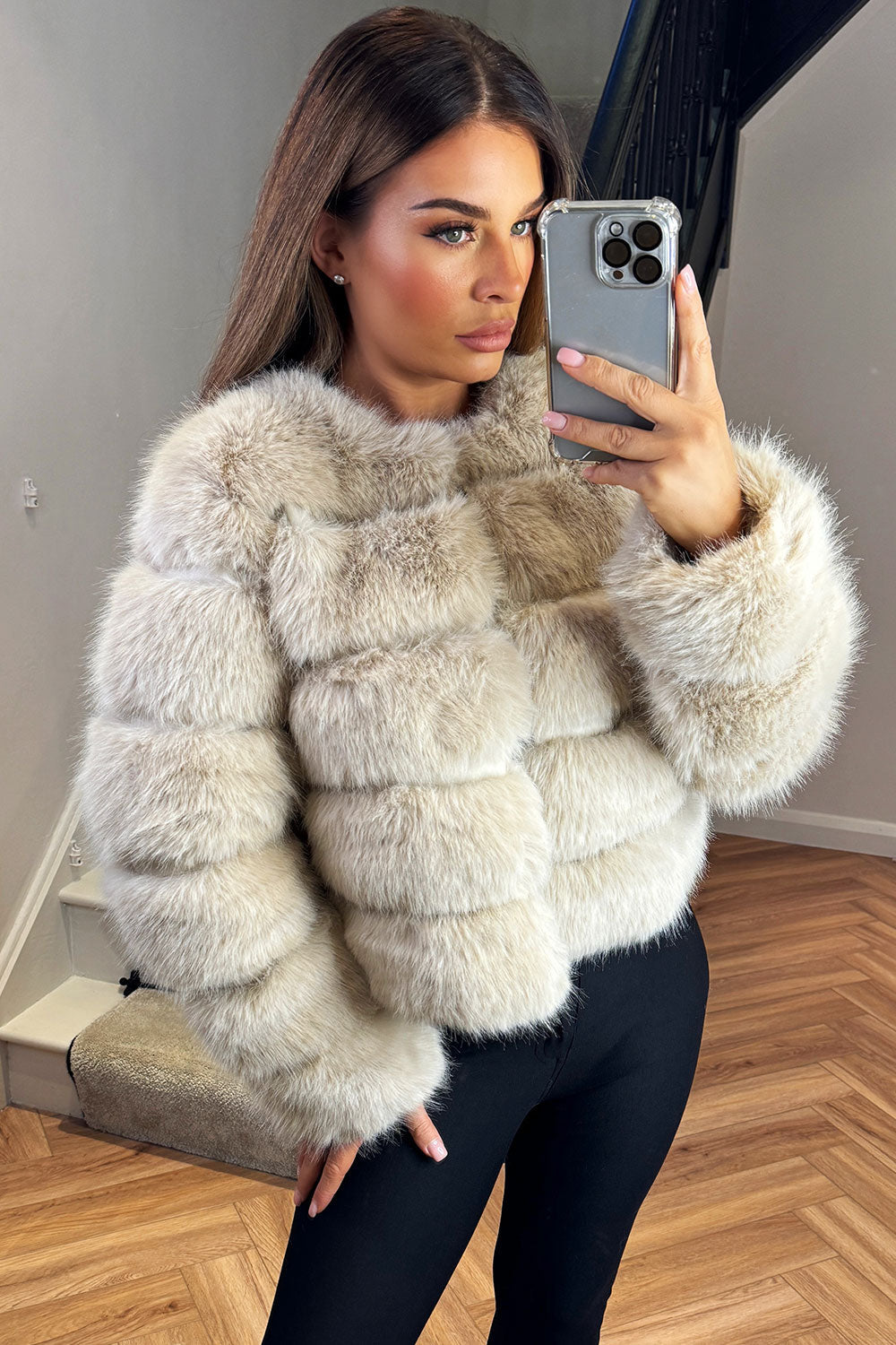 Danna |  Women’s faux fur bubble coat