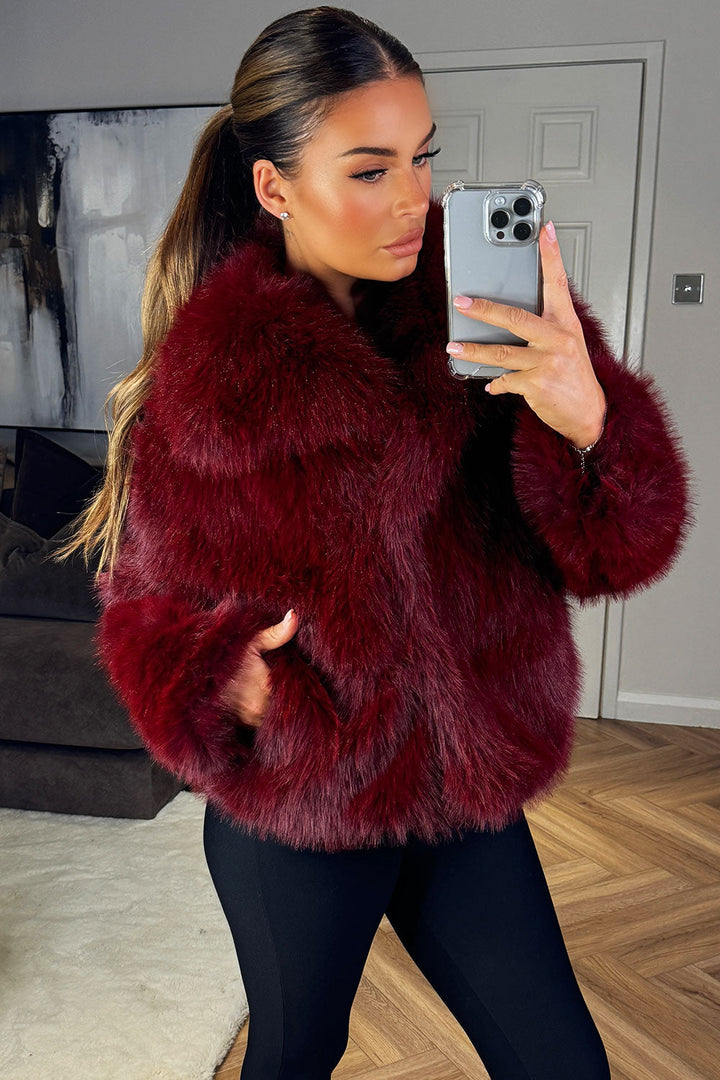 Rory | Women’s short plush faux fur jacket