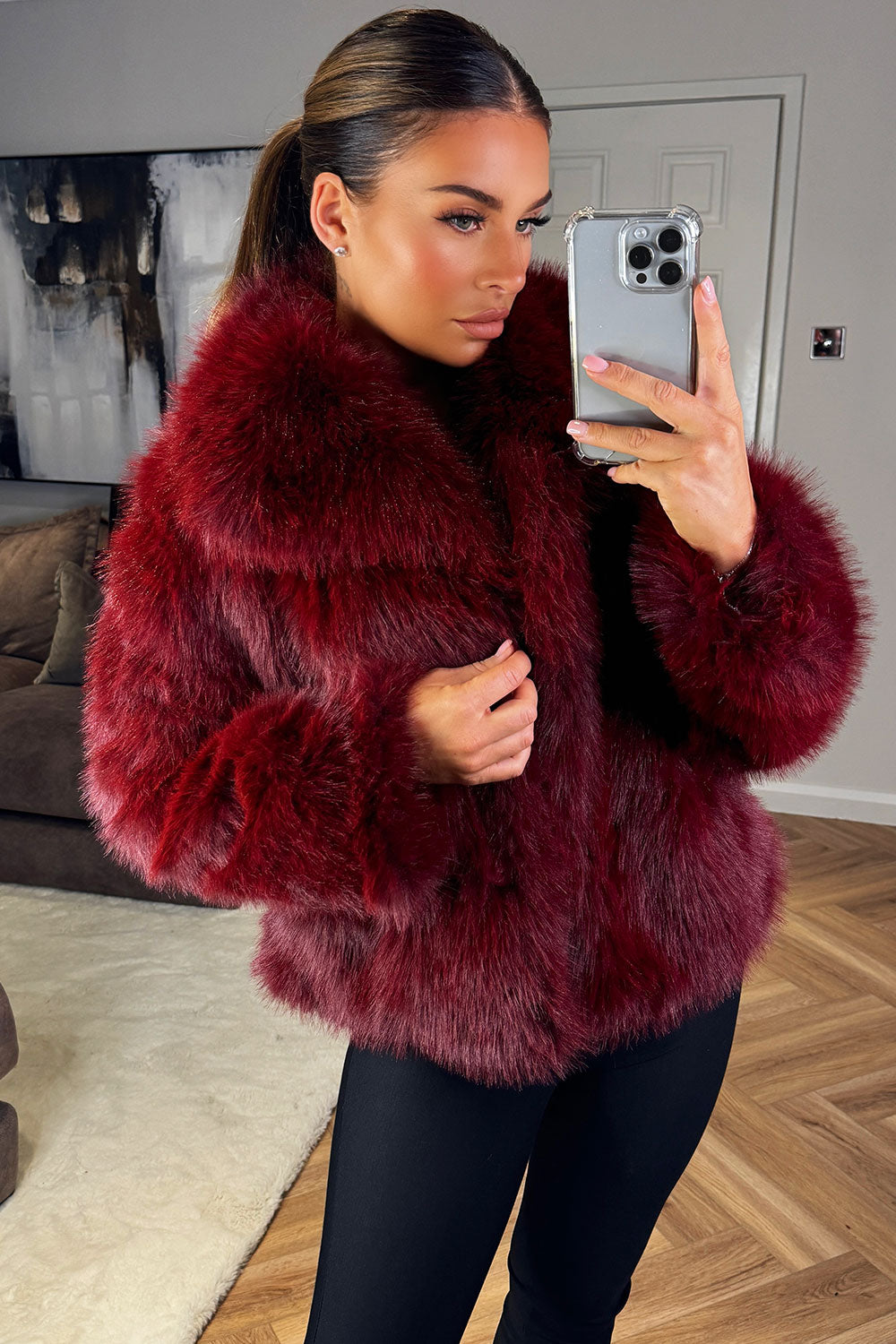 Rory | Women’s short plush faux fur jacket