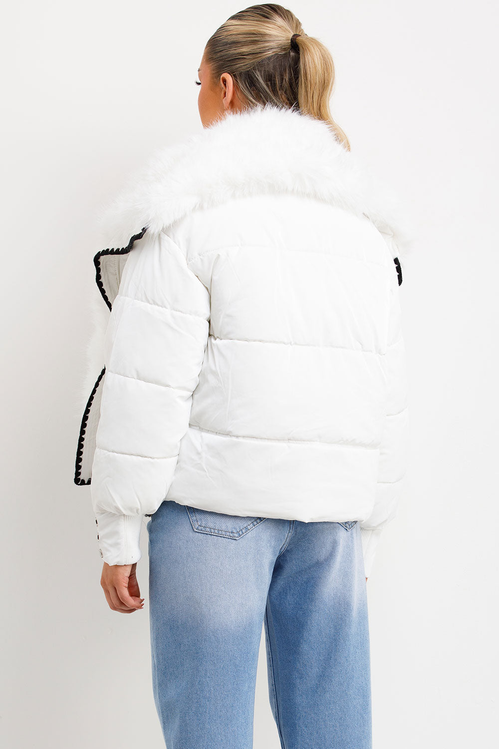 Lyrielle | Women’s faux fur collar and trim puffer jacket