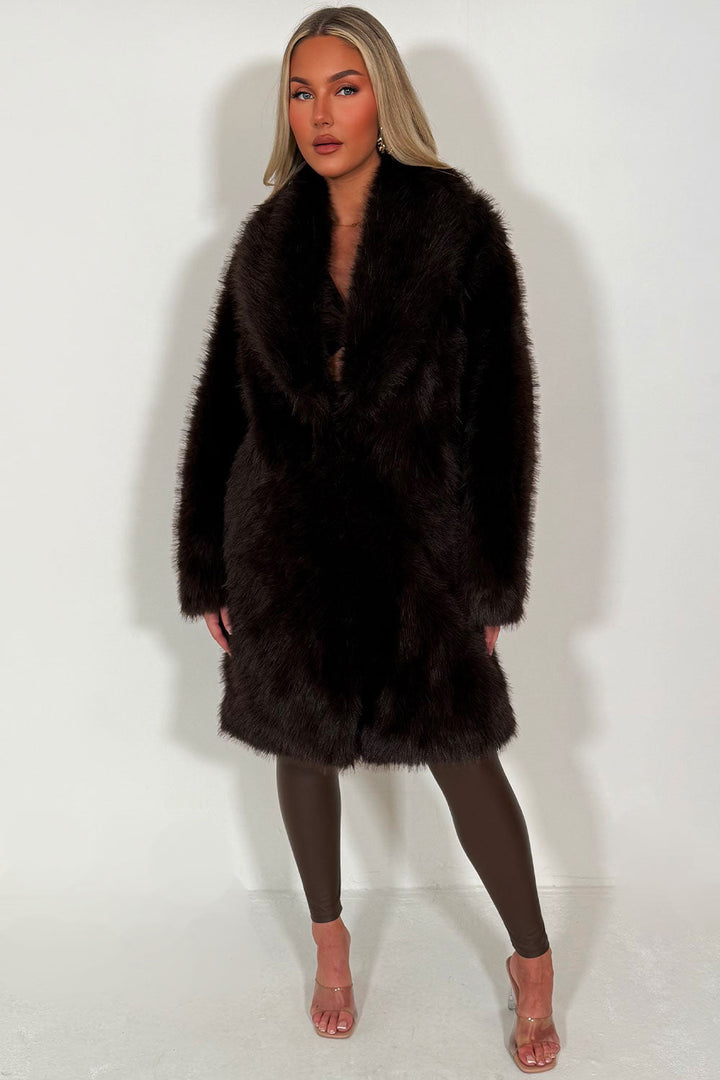 Aylen | Women’s long faux fur coat