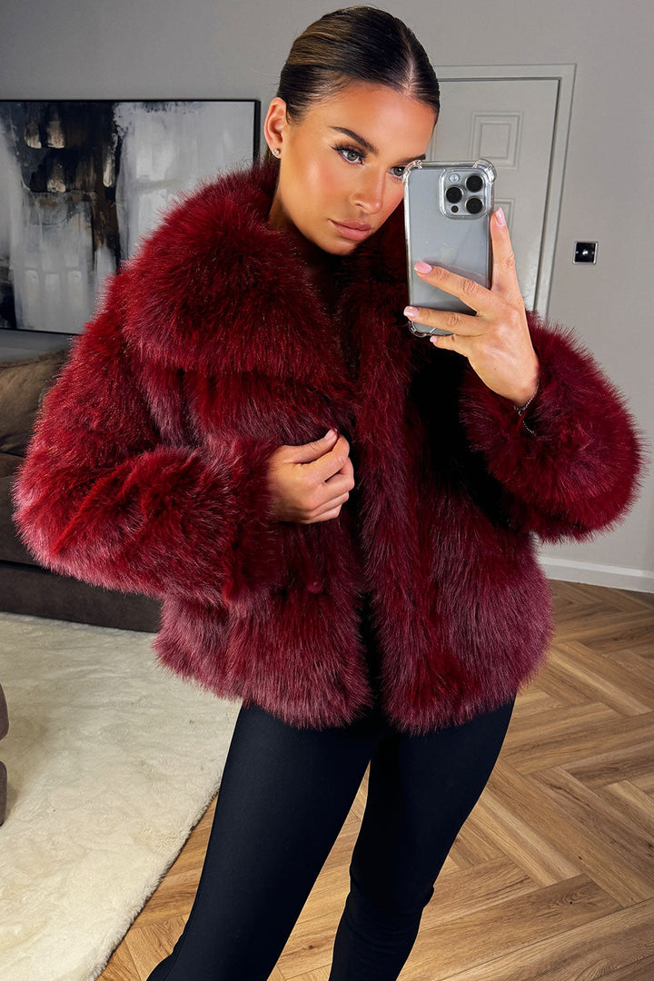 Rory | Women’s short plush faux fur jacket