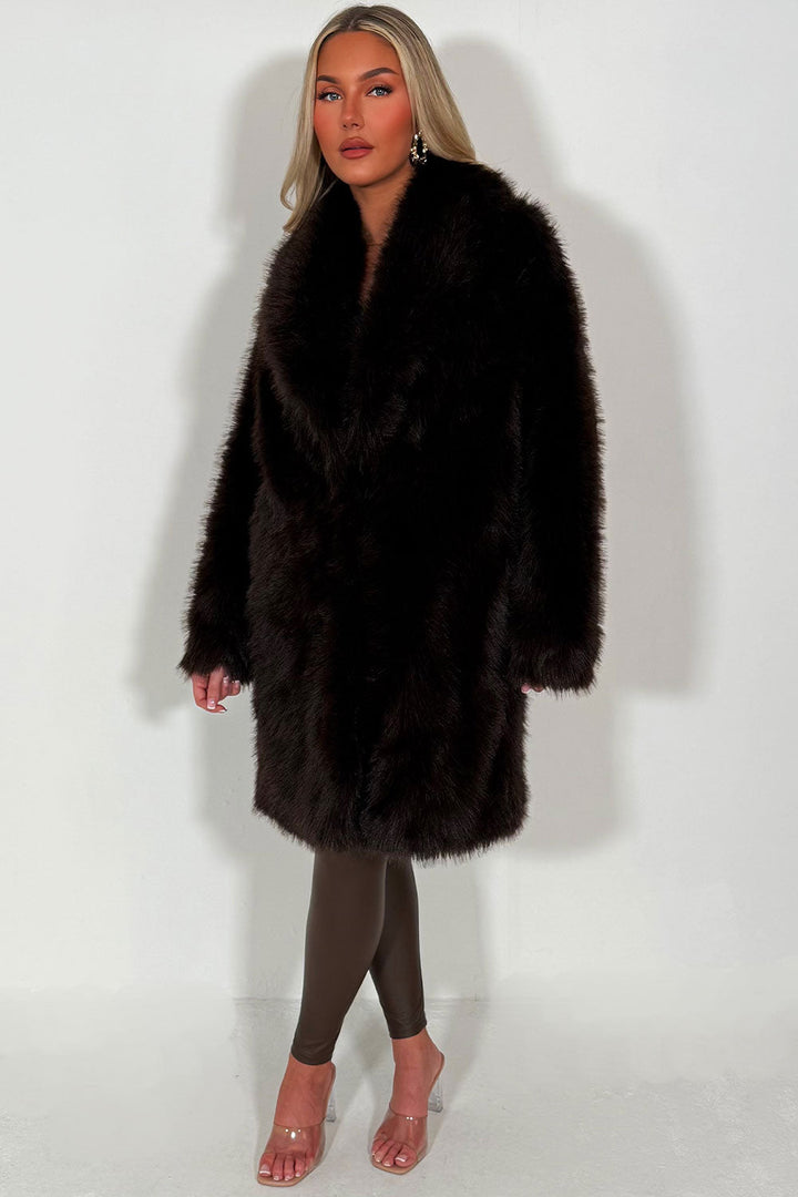 Aylen | Women’s long faux fur coat