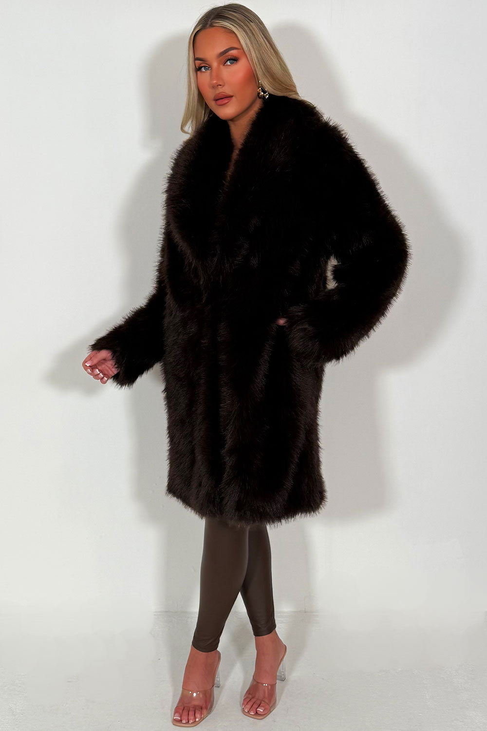 Aylen | Women’s long faux fur coat