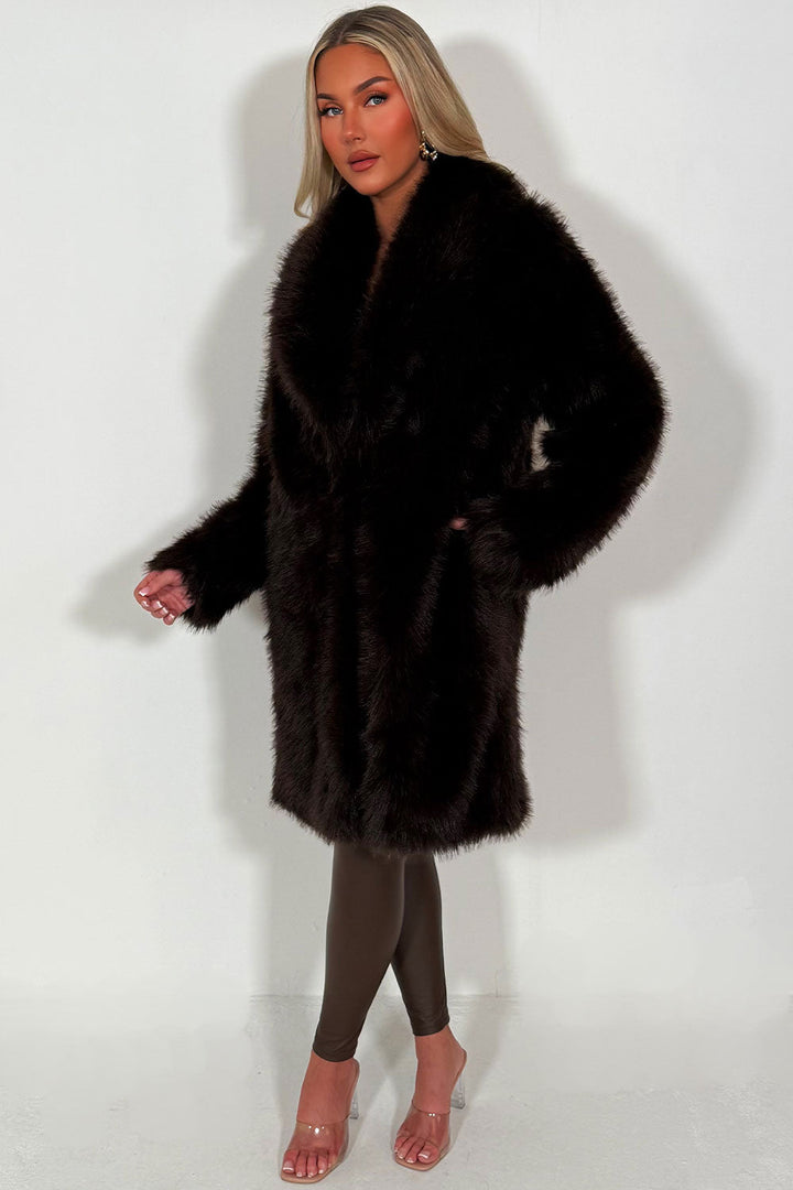 Aylen | Women’s long faux fur coat