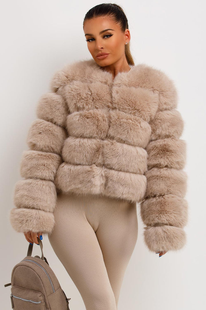 Danna |  Women’s faux fur bubble coat