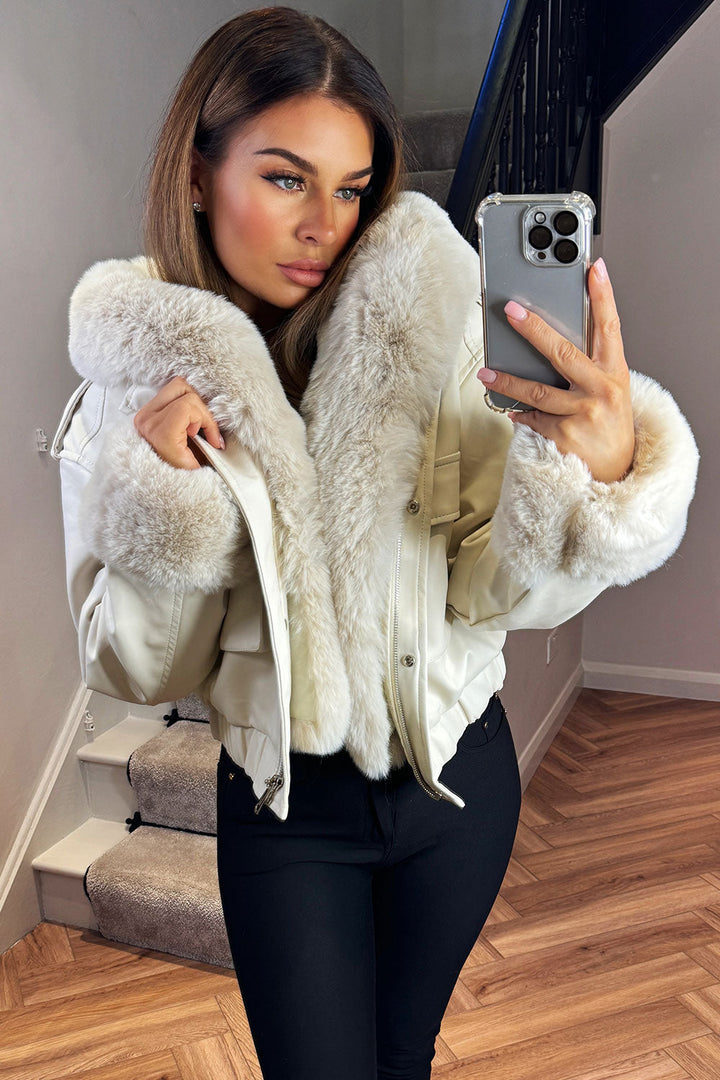 Tenley | Women’s faux fur bomber jacket