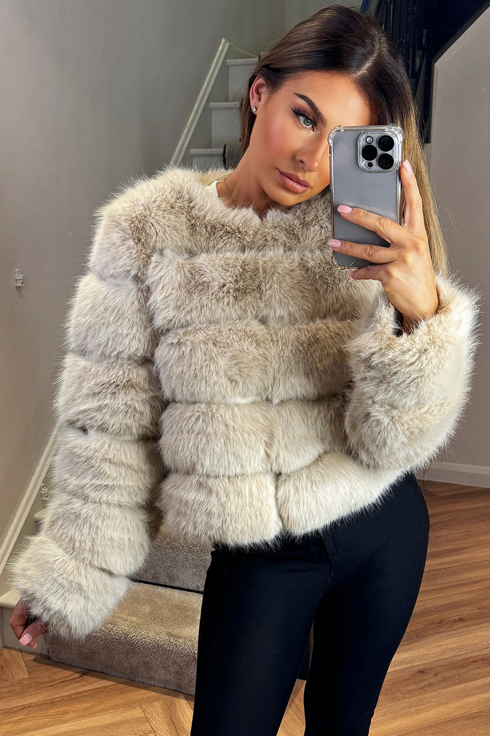 Danna |  Women’s faux fur bubble coat