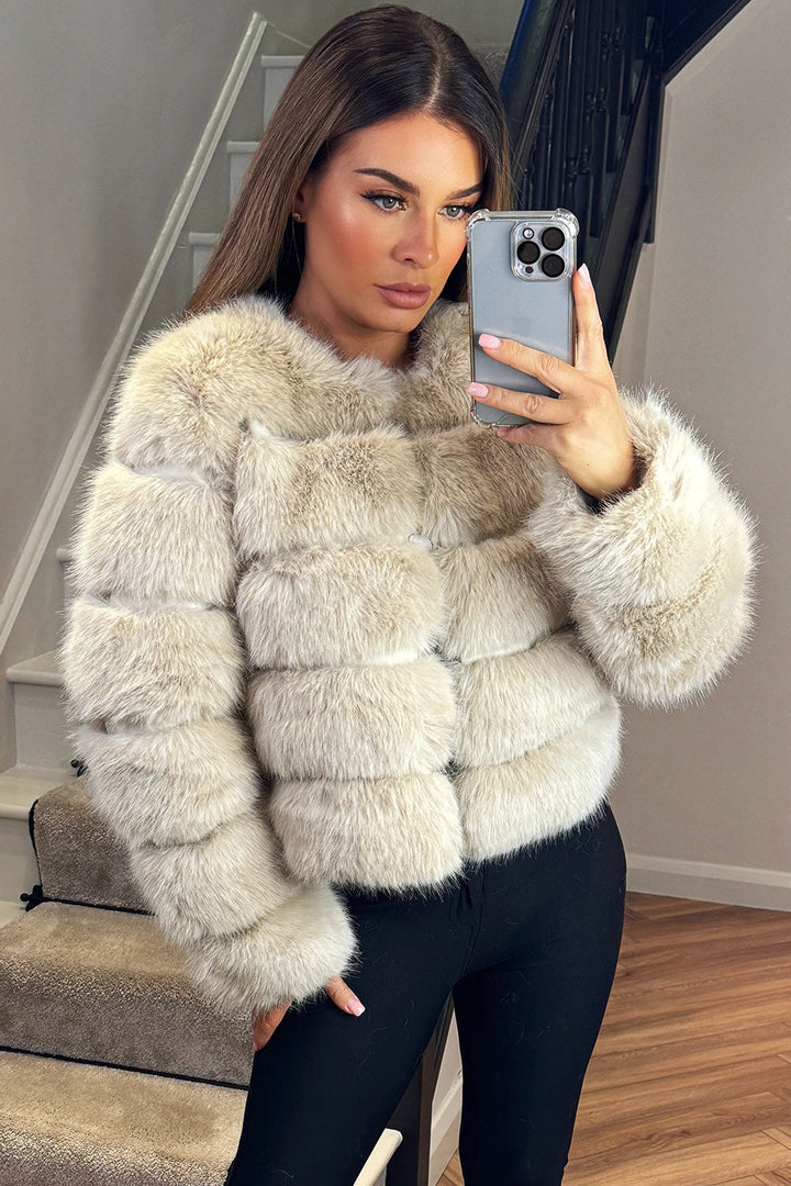 Danna |  Women’s faux fur bubble coat