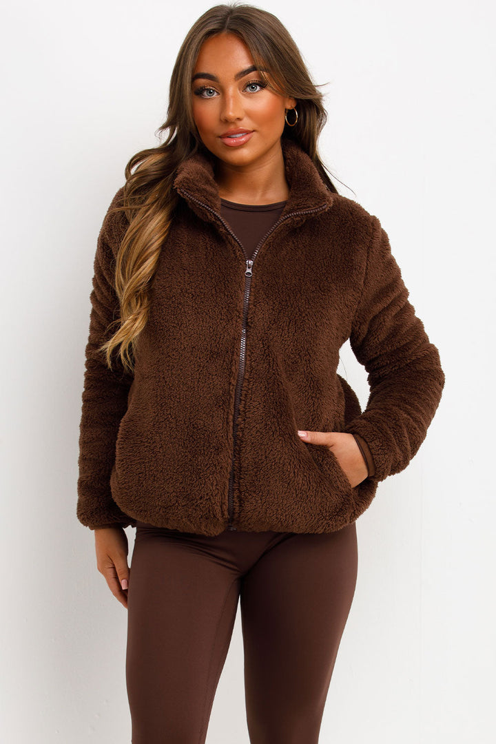 Faye | Women’s teddy zip through jacket