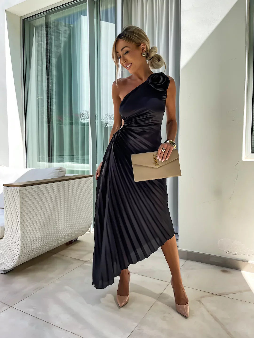 Rosalyn | Women's chic pleated dress