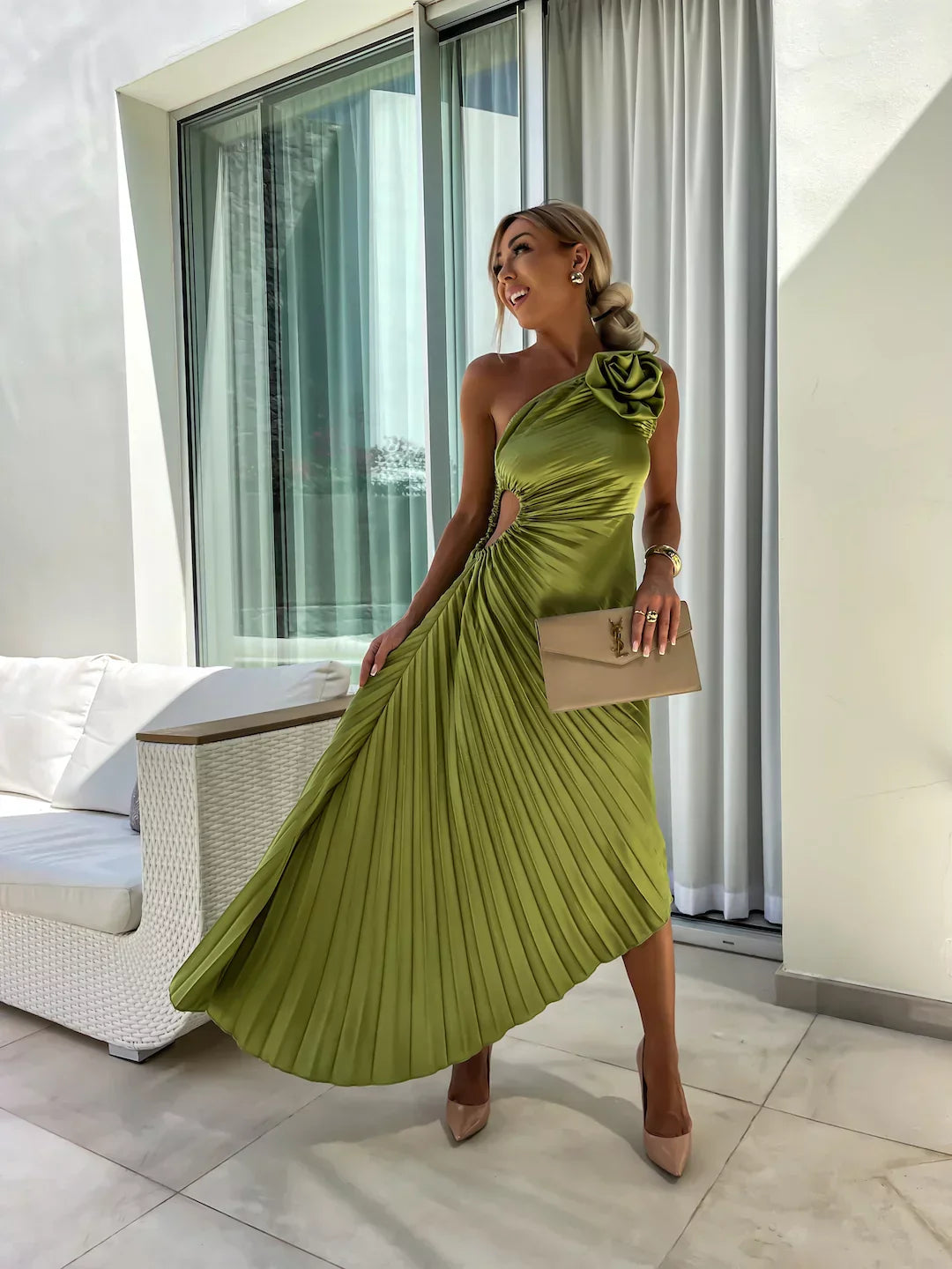 Rosalyn | Women's chic pleated dress