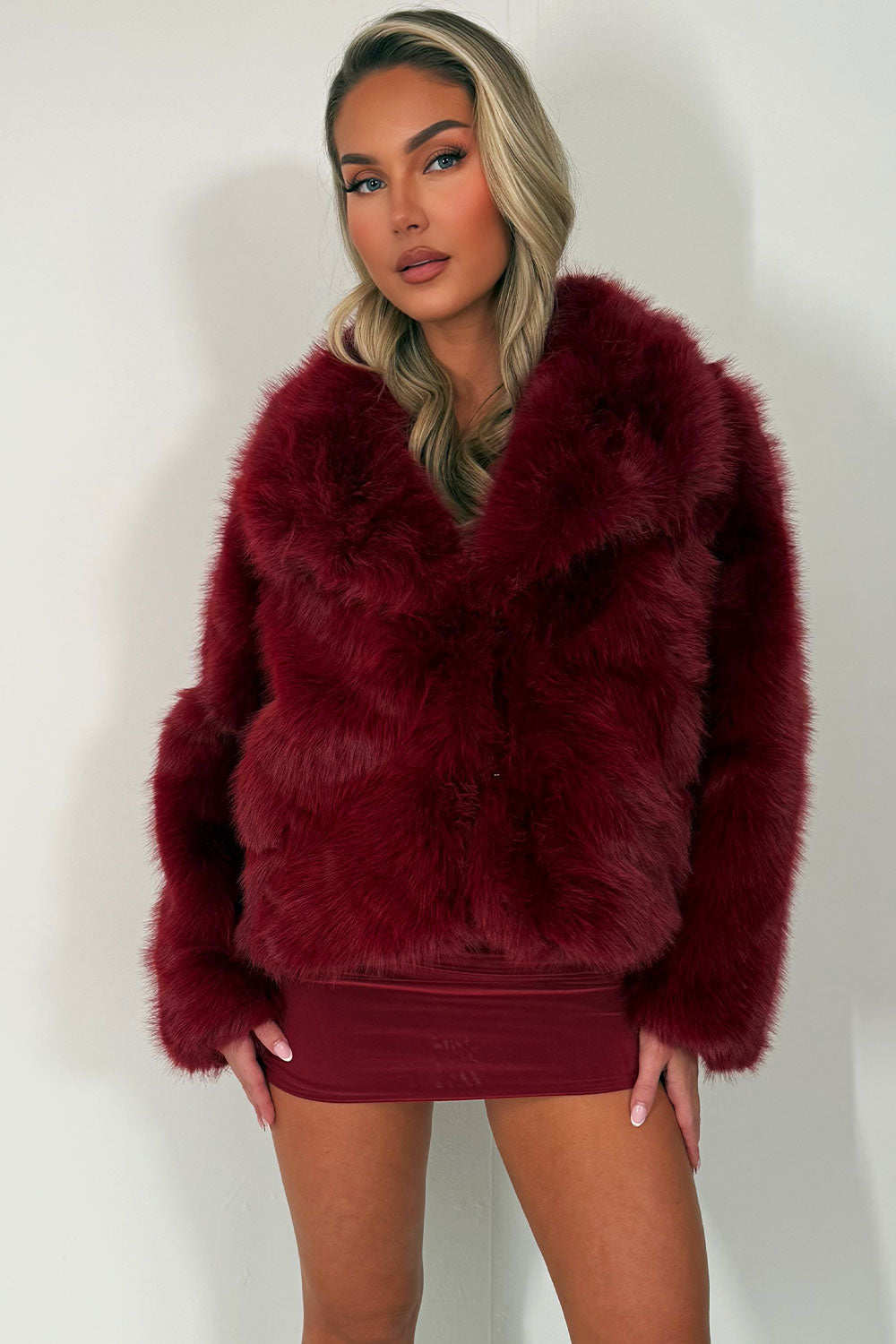 Giana | Women’s collared faux fur jacket
