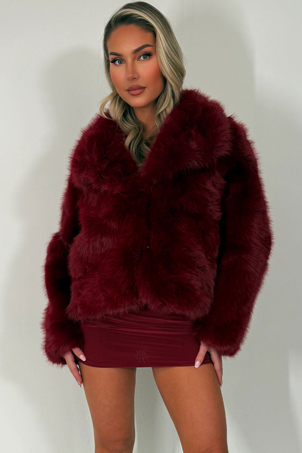 Giana | Women’s collared faux fur jacket