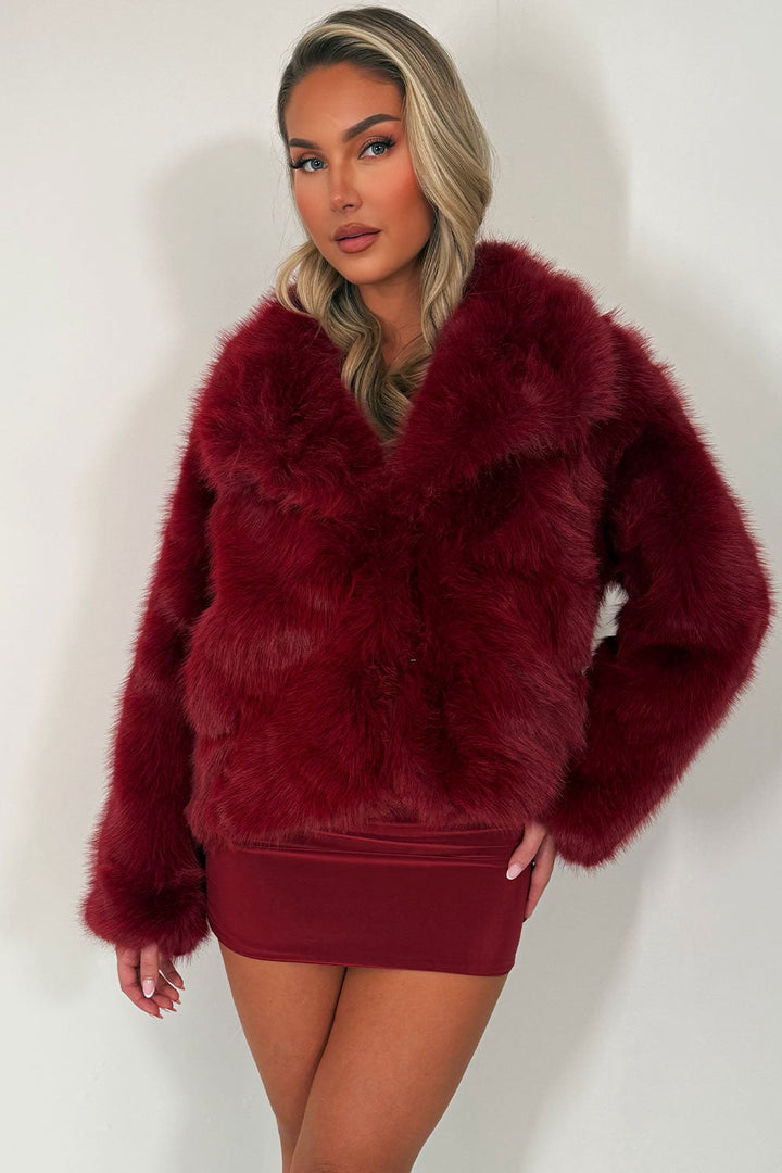 Giana | Women’s collared faux fur jacket