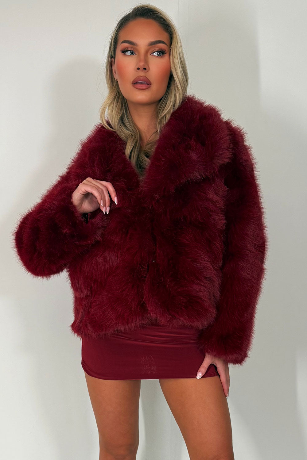 Giana | Women’s collared faux fur jacket