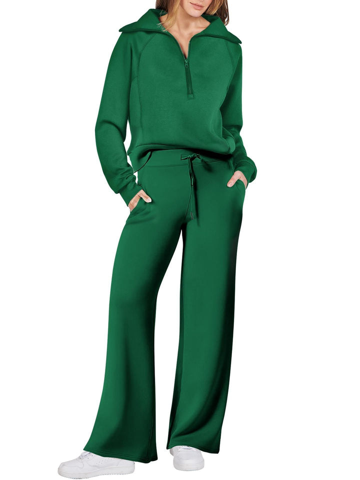 Alma | Women’s two-piece lounge set with long sleeves and zip detail