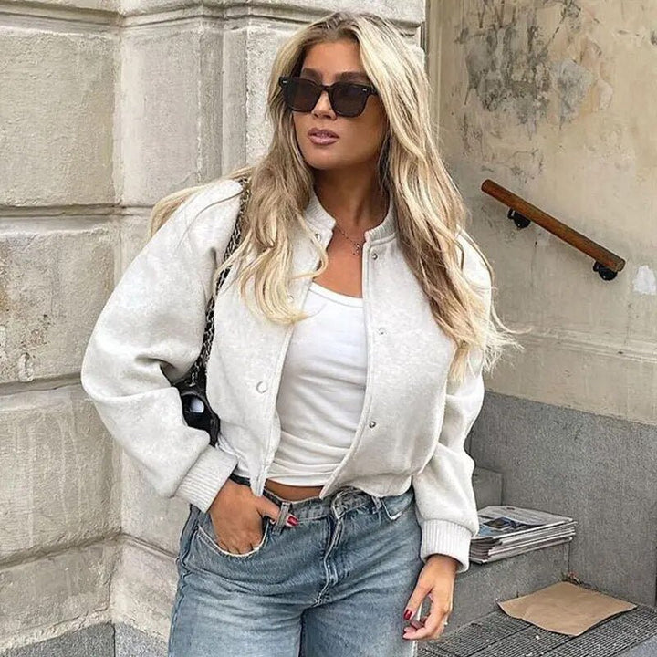 Jane | Women’s cropped bomber jacket with modern cut and versatile style