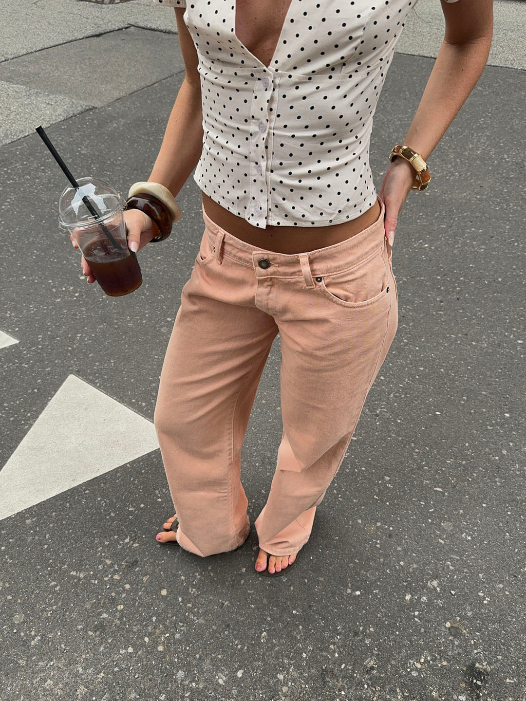 Zena | Women’s low-rise jeans with baggy fit and full length