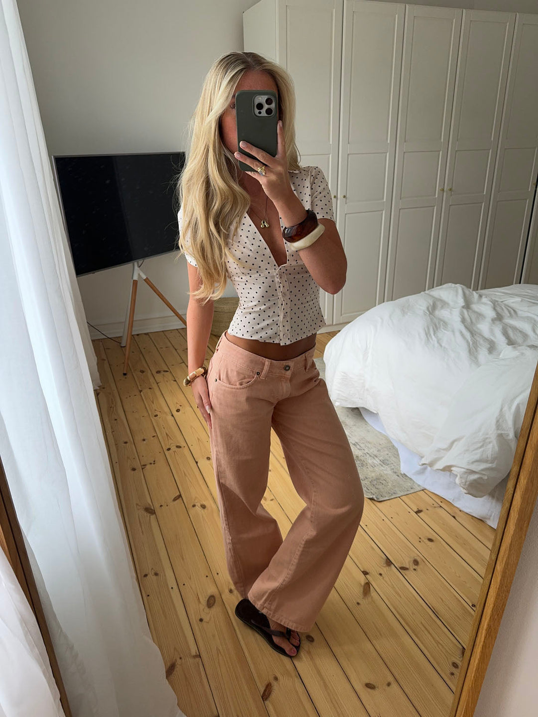 Zena | Women’s low-rise jeans with baggy fit and full length