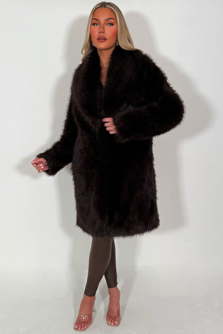 Aylen | Women’s long faux fur coat