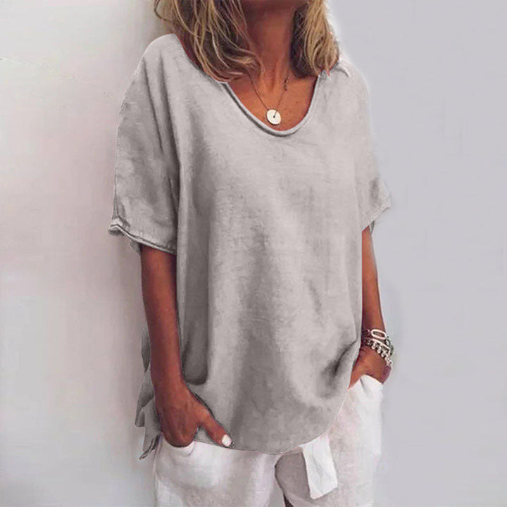 Arabella | Women's v-neck relaxed fit blouse