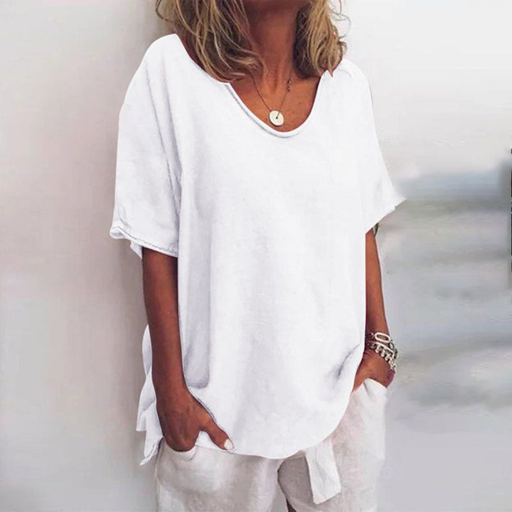 Arabella | Women's v-neck relaxed fit blouse