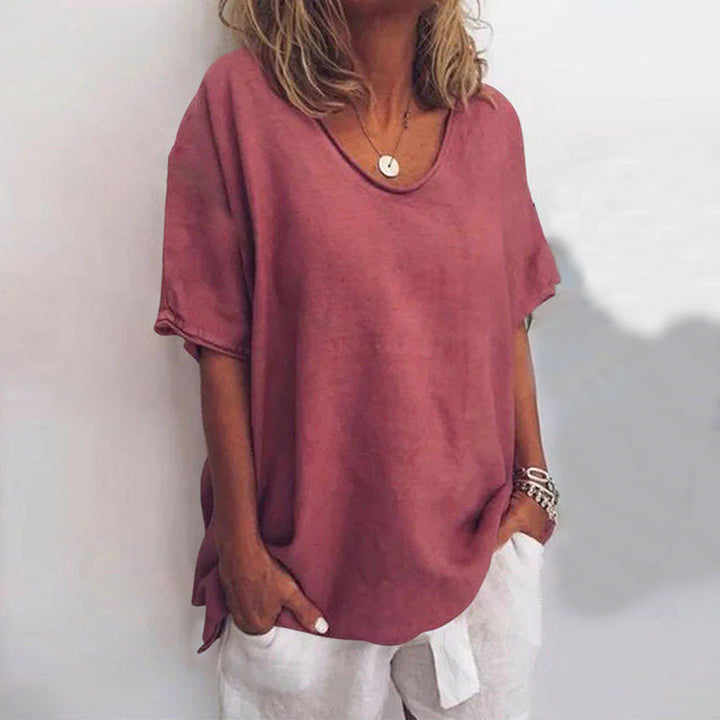 Arabella | Women's v-neck relaxed fit blouse