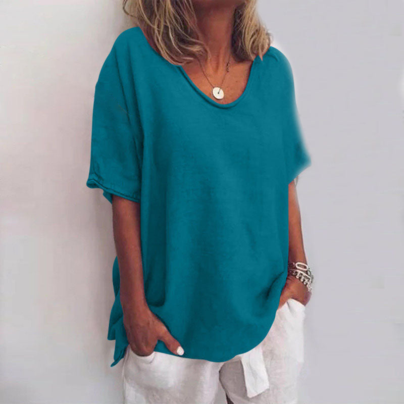 Arabella | Women's v-neck relaxed fit blouse
