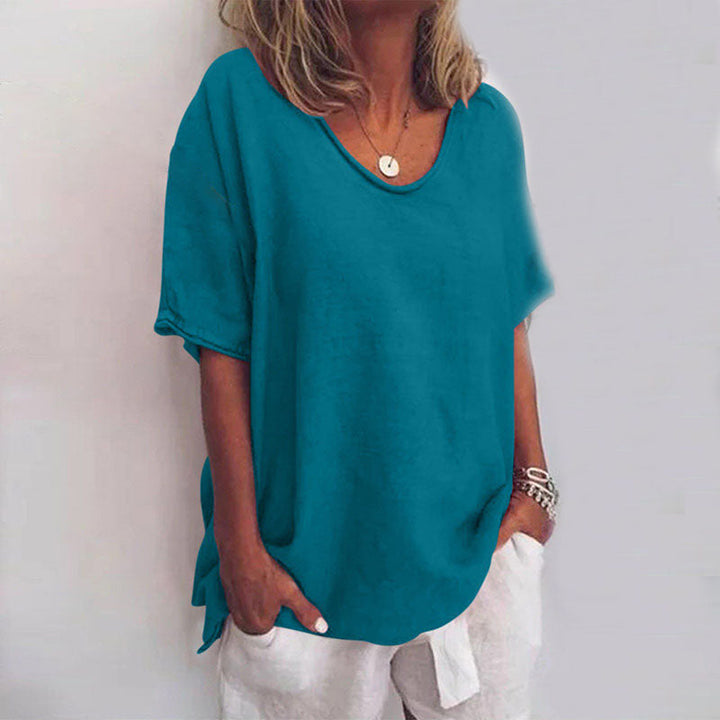 Arabella | Women's v-neck relaxed fit blouse