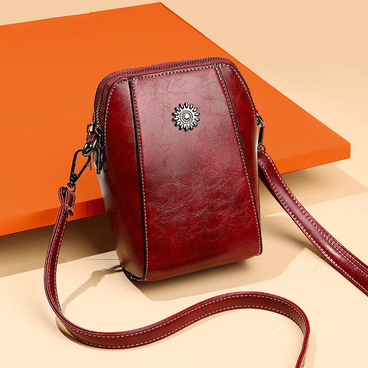 Ema | Retro Crossbody Leather Bag