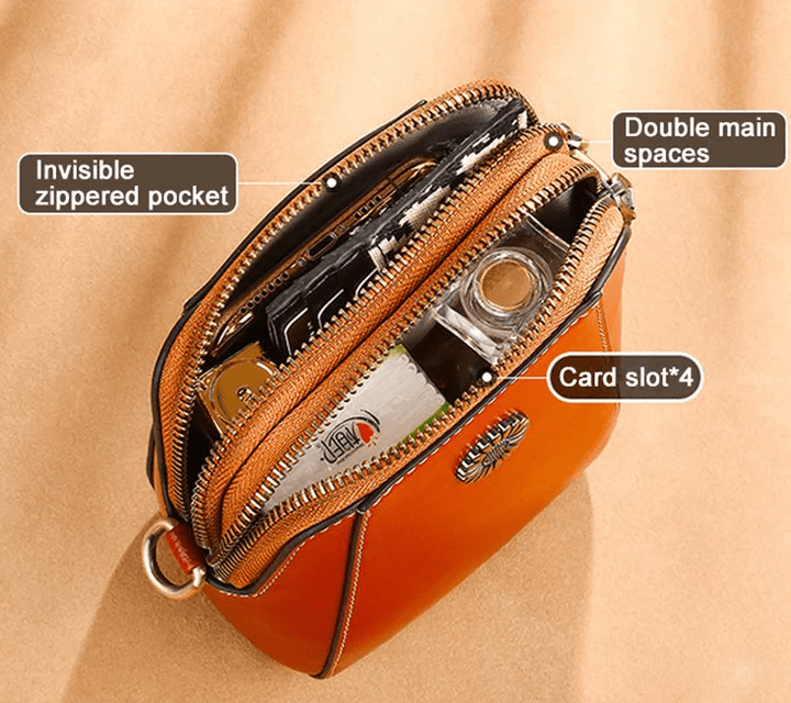Ema | Retro Crossbody Leather Bag