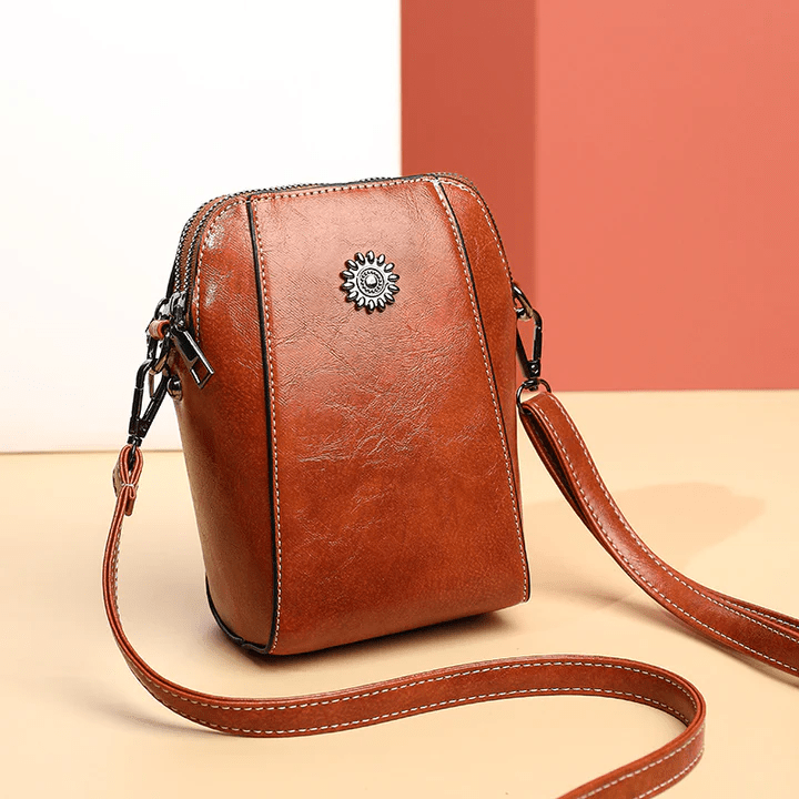 Ema | Retro Crossbody Leather Bag