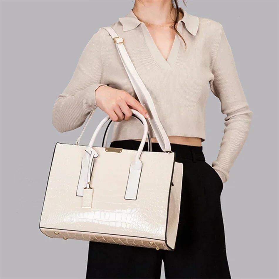 Beatrice | Women’s embossed handbag with structured design