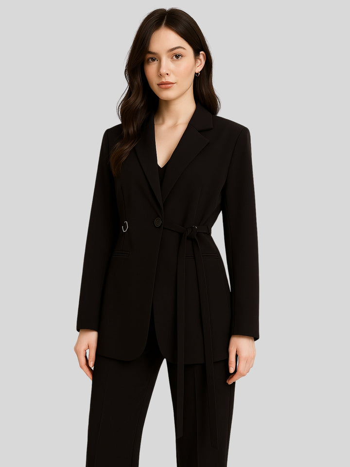 Samirah | Women’s slim suit blazer with button closure and regular fit