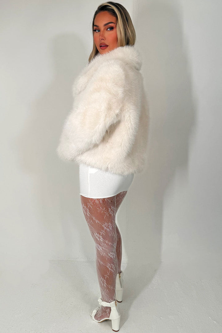 Amayah | Women’s collared faux fur jacket