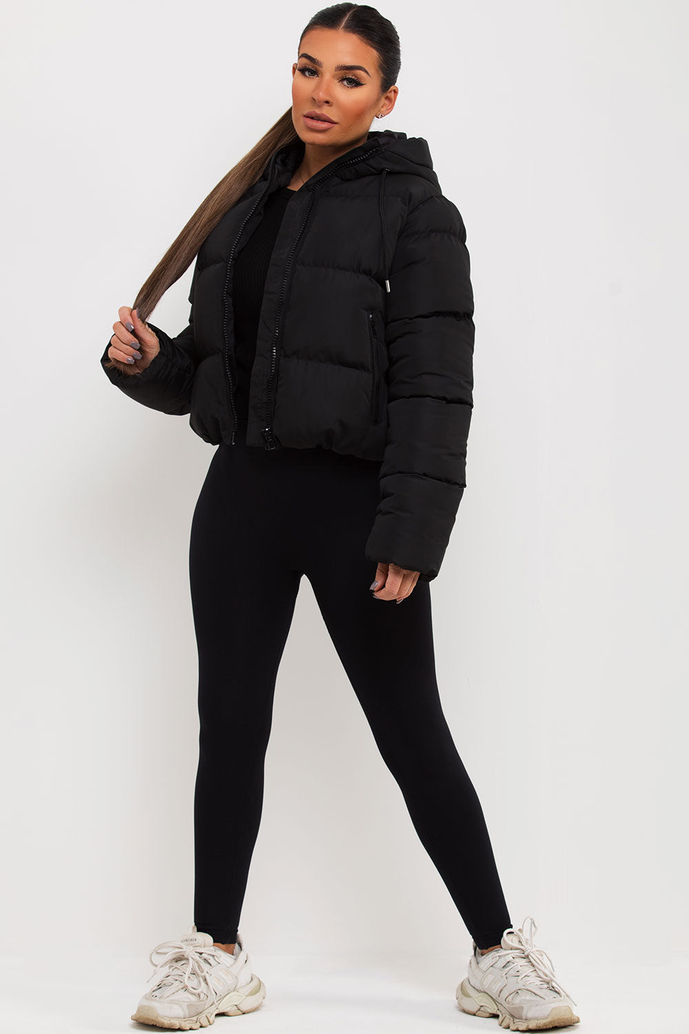 Elle | Women’s hooded puffer jacket