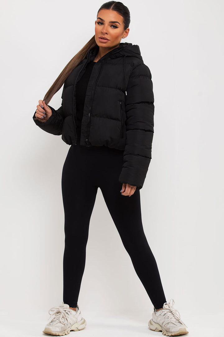 Elle | Women’s hooded puffer jacket