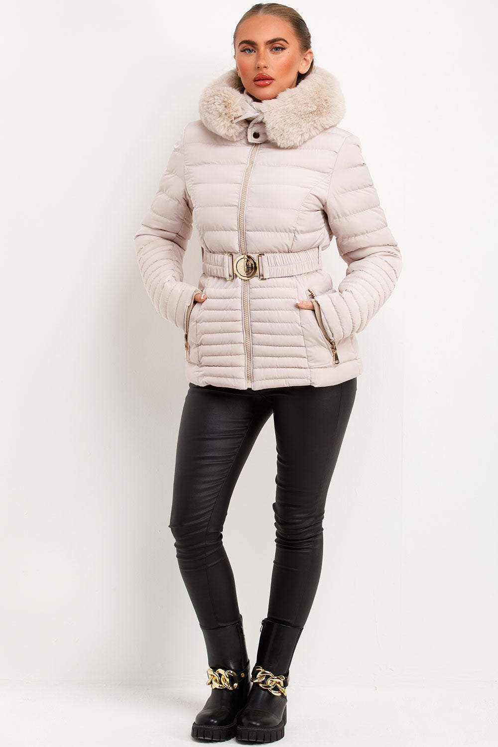 Brynna | Women’s belted puffer jacket