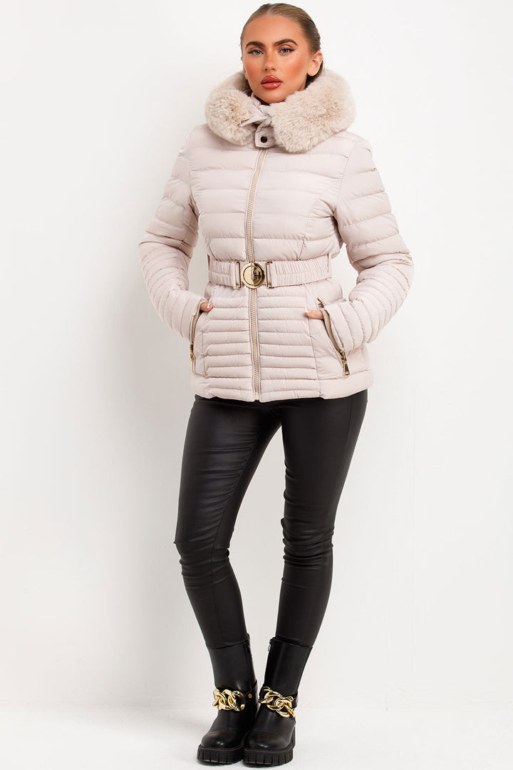 Brynna | Women’s belted puffer jacket