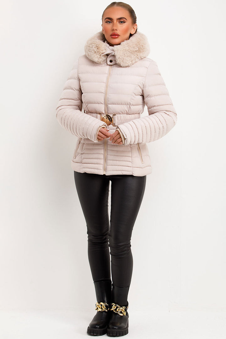 Brynna | Women’s belted puffer jacket