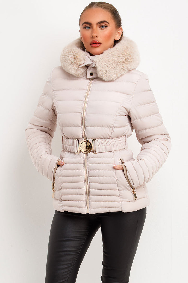 Brynna | Women’s belted puffer jacket