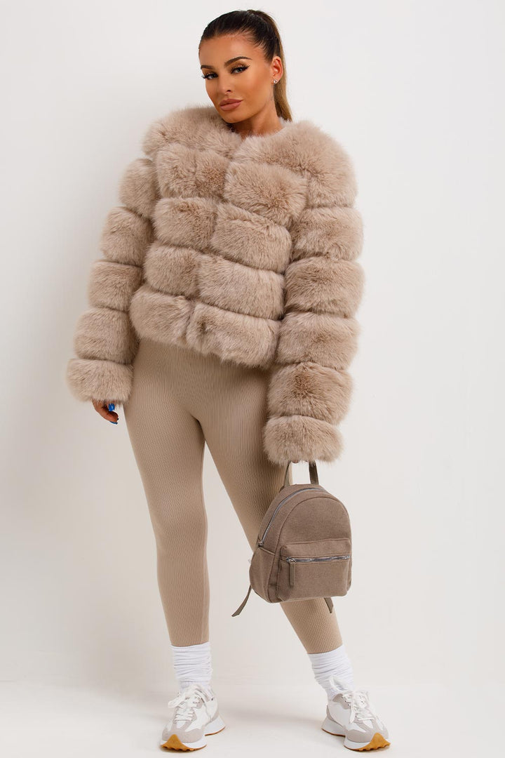 Danna |  Women’s faux fur bubble coat