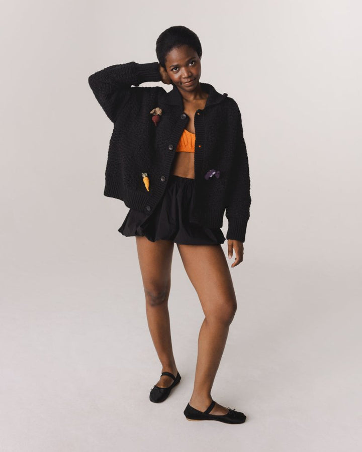 Melina | Women's handcrafted crochet bomber jacket