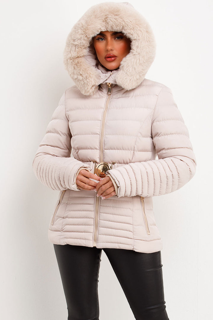 Brynna | Women’s belted puffer jacket